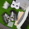 Seenelling 19 Pcs DIY Therian Mask Kit Blank Cat Mask