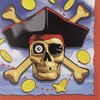 10 Inch Beverage Napkins - 16PK/Pirates Bounty