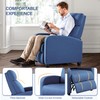 Yaheetech Home Theater Seating Fabric Recliner Chair Modern Single Living
