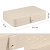 LANDICI Jewelry Box, PU Leather Jewelry Case, Jewelry Box, Ring