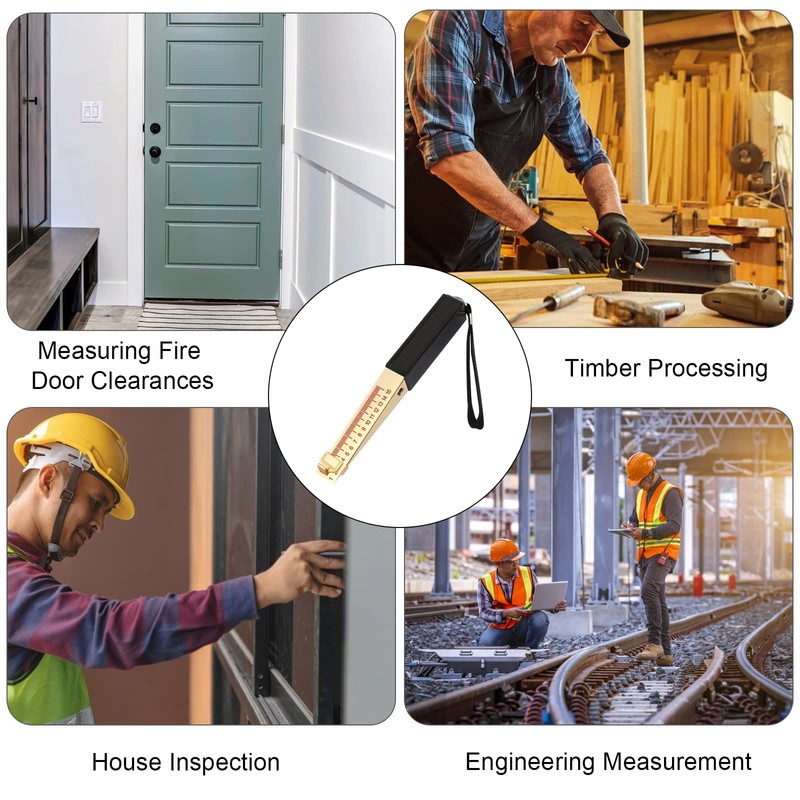 Door Gap Measuring Tool, 1-15mm Fire Door Gap Gauge Checker