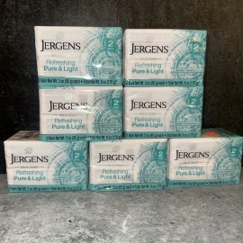 Jergens 14 Bars Jergens Mild Soap, Refreshing Pure And Light. , 7 Box 2 Bars 3 Oz ea.