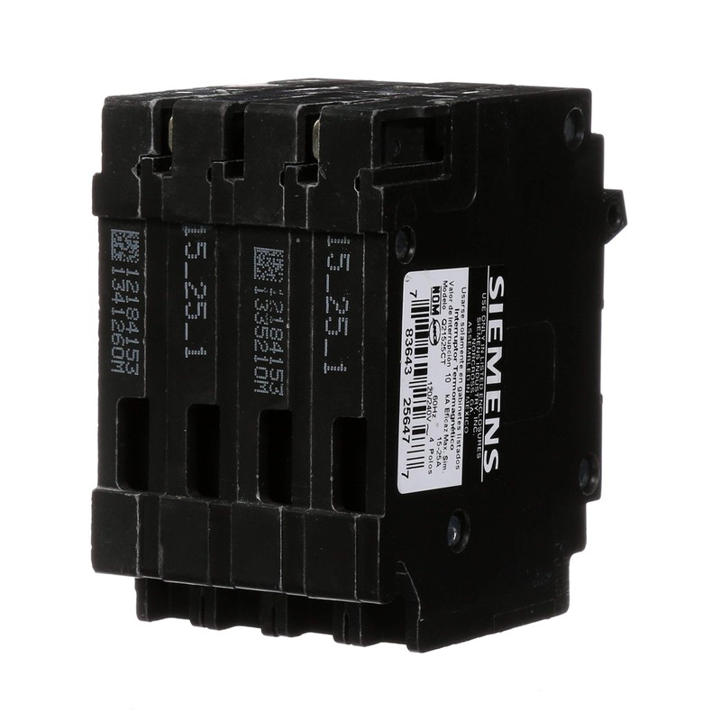 Siemens 25 Amp Double-Pole and (2) 15 Amp Single-Pole Type