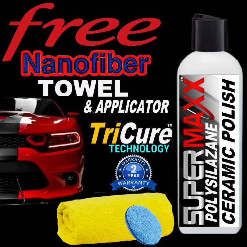 SUPERMAXX CAR POLISH "ADVANCED TRICURE CERAMIC PAINT PROTECTION "HIGH GLOSS"