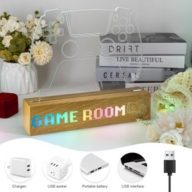 Gamer Neon Sign Decorative ornaments, Game Controller LED for Gamer Room Decor - Gaming Neon Sign for Teen Boy Room Decor - Best Gamer Gifts for Boys, Kids