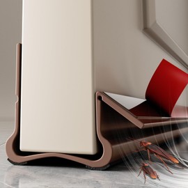 VI IN POPO New Upgrade 36.6 inch Under Door Draft Stopper Free Cutting Length， for Bottom of Door，Under Door Noise Stopper（Brown ）