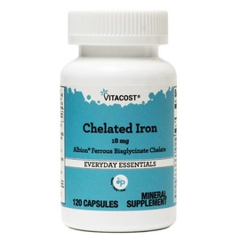 Vitacost Chelated Iron - 18 mg - 120 Capsules