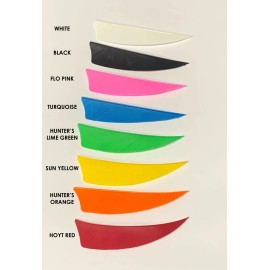 Ozark 3" LW Shield Solid Feathers - 1 dozen - Black