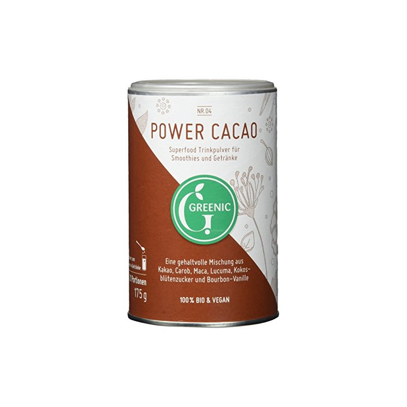 Greenic Power Cacao Superfood Drinking Powder Mixture 175 g