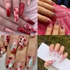 LBPEPAMZ 12 Grids Valentine's Day Nail Art Sequins 3D Holographic