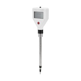 Soil Conductivity Tester Soil Ec Meter Abs and Stainless Steel Soil Ec Tester Clear LCD High Accuracy Quick Response Small Portable Soil Conductivity Tester