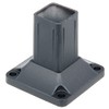 Alberts 509842 Post Holder for Fence Posts, Aluminium, Anthracite, Plastic-Coated
