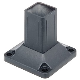Alberts 509842 Post Holder for Fence Posts, Aluminium, Anthracite, Plastic-Coated
