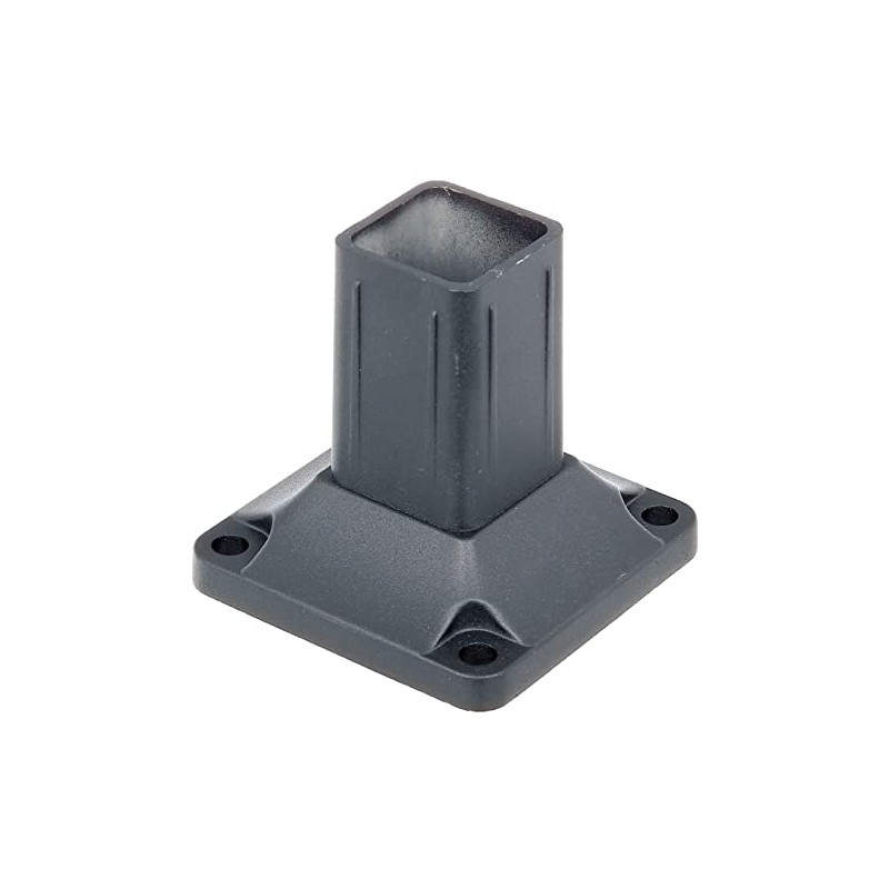 Alberts 509842 Post Holder for Fence Posts, Aluminium, Anthracite, Plastic-Coated