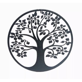 Hi-Line Gift Ltd. 23.5" Metal Wall Hanging Garden Decor Tree Pattern All Weather Yard Ornament