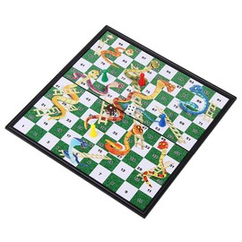 POFET Snakes and Ladders Magnetic Folding Board Game Set, Family Fun Game