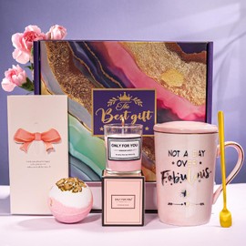 Birthday Pamper Gifts for Women Not A Day Over Fabulous Gifts Set Happy Birthday Gifts for Her Birthday Gifts for Women Mum Friend Sister Wife Unique Self Care Package Relaxation Spa Bath Set for Her
