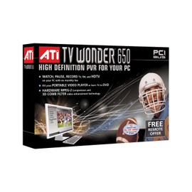 ATI 100-715331 TV Wonder 650 PCI Interface High Definition Personal Video Recorder for PC