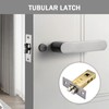 35mm Mute Tubular Mortice Latch with Stainless Steel Faceplate for