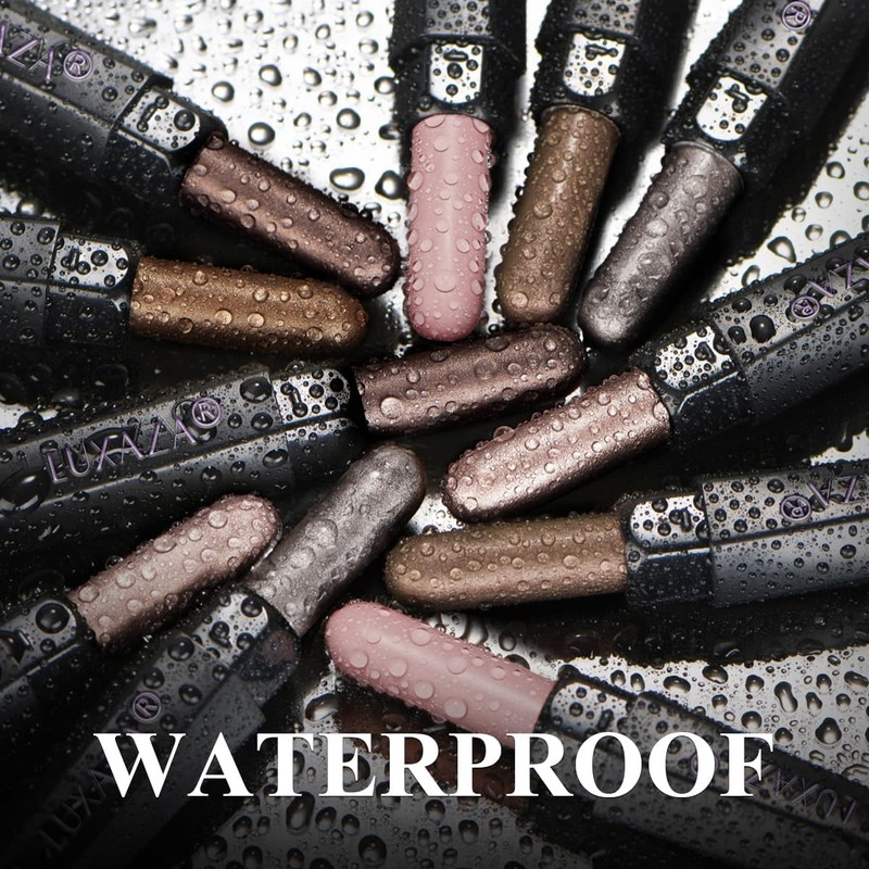 LUXAZA PRO Neutral Eyeshadow Stick Makeup 6PCS Set, Brown Nude
