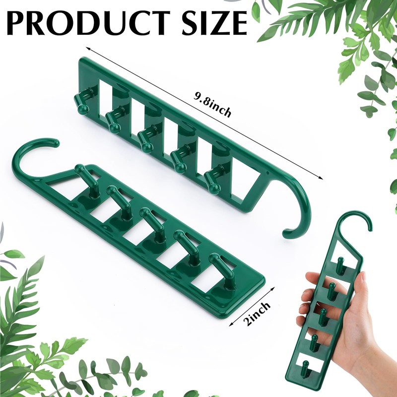 Vercraft 12 Pack Space Saving Hanger Holders Sturdy Plastic Hangers