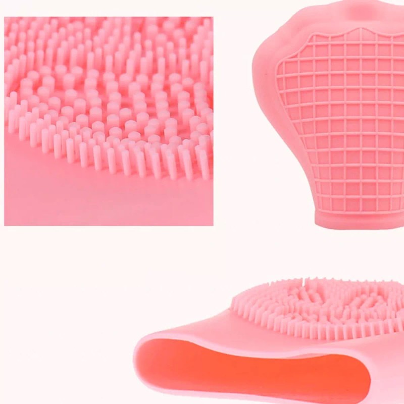Veraly Duo Cepillo Exfoliante Facial Silicona Tapete Limpia Brocha