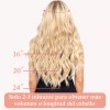 Xbwig Extensiones De Cabello De Alambre Invisible De 22 Pulgadas