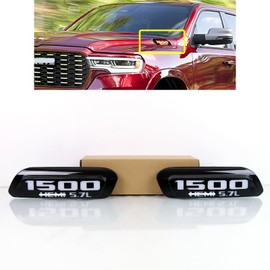 KITOCARTOP LED Side Marker Lights Indicator Lamp Compatible with 2019-2024 Dodge RAM 1500 Front Fender Side Marker Lights DRL with Turn Signal Light Replace OEM Side Marker Light