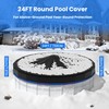 MIXC 24 Ft Round Pool Cover, Solar Covers for Above