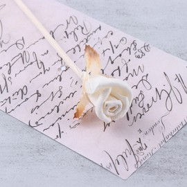 Leadigol 5Pcs Diffuser Sticks Wood Flower Diffuser,Natural Rattan Wood Sticks,Diffuser Sticks Refill Replacement,Fragrance Decorative Rattan Reed