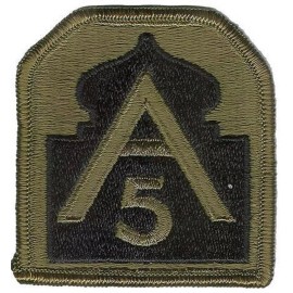 US ARMY 5TH ARMY PATCH - SUBDUED - BDU