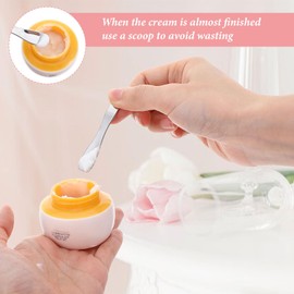 Nogeqi 3 Pack Stainless Steel Makeup Spatula, Mini Cosmetic Skincare Spatula, Multi-functional Beauty Accessories for Mixing and Sampling Skin Care Creams, Plant Masks, Eye Cream(3 Style)