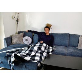 Blankets - Buffalo Plaid Throw Blanket - Decorative Classic Blanket - Comfortable & Ultra-Soft - Lightweight & Indoor Outdoor Blanket, Living Room, Couch, Travelling Good for All Seasons, Gift for Him