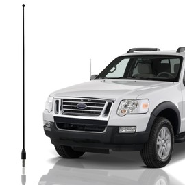 12" Stainless Black Antenna MAST - FITS : Ford Explorer & Explorer Sport Trac 1991-2010