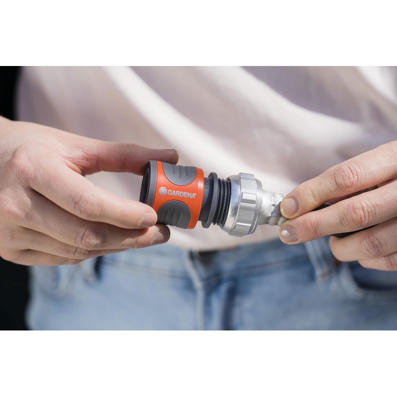 Gardena 36917 Hose Connector, Orange and Grey