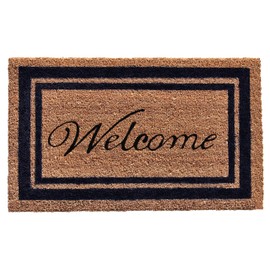 Calloway Mills Border Welcome Doormat 24" x 36" (Dark Blue)