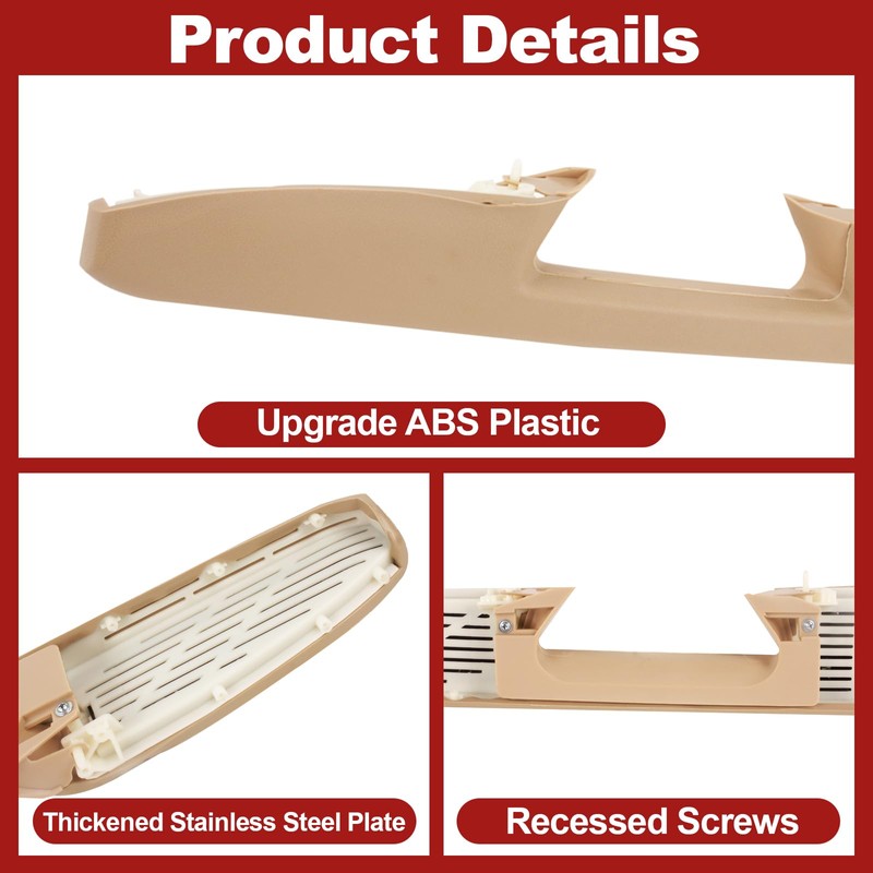 Front Driver & Passenger Side Door Armrest Compatible with 2010