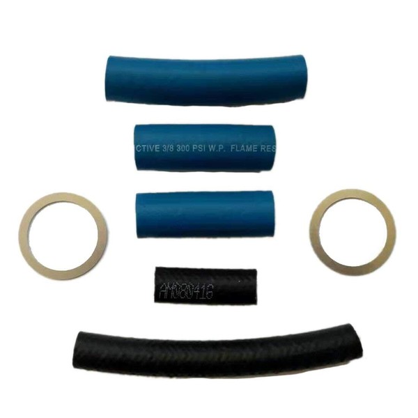 Fuel Filter Lift Pump Hose Lines Washers Kit Compatible with 1994-1997 Ford F250 F350 Superduty 7.3L Diesel Powerstroke