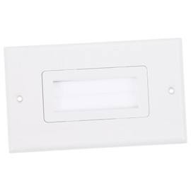 LABRIMP Single Gang Wall Plate Easy to Install Cable Brush Pass Through Insert Durable Material for Low Voltage Cables for Home Theater