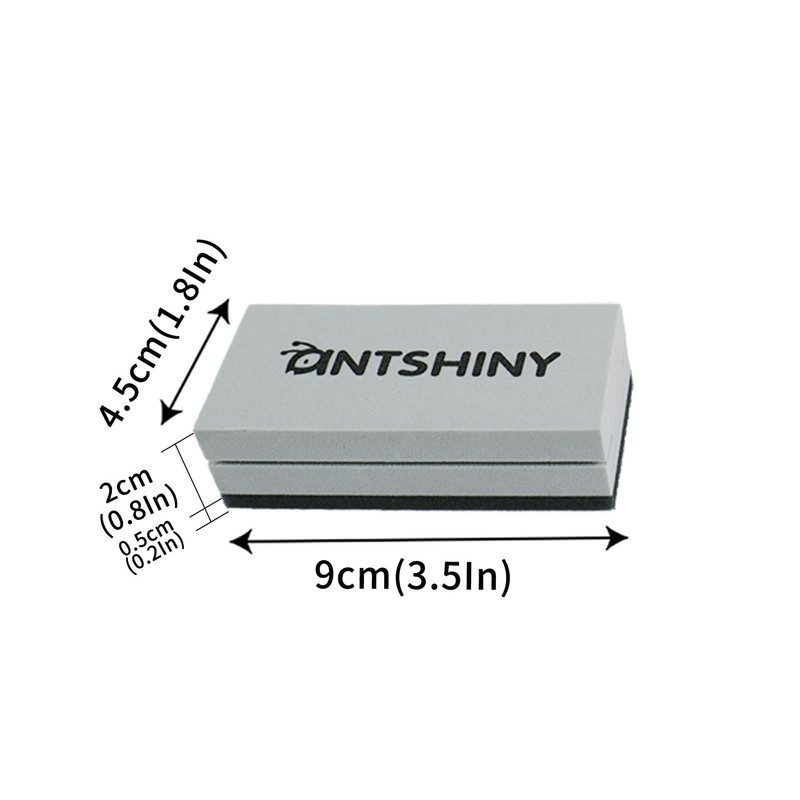 ANTSHINY Ceramic Coating Applicator Sponges Block with Suede Cloth,Car Detailing