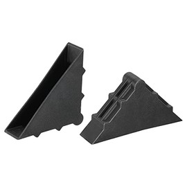 MECCANIXITY PP Corner Protector Triangle 50x12mm for Ceramic, Glass, Metal Sheets Black Pack of 50