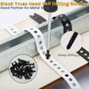 White Metal Strap with Holes 3/4 Inch×33-Feet Perforated Hanger Strap