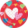 Trendware Vivacious Valentine Dinner Plates, 24 Count