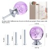 IEIK 10 PCS Crystal Cabinet Knobs Round Glass Bubbles Dresser