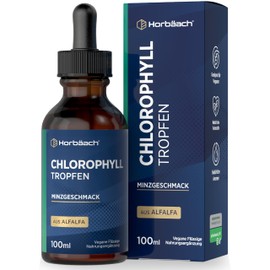 Horb?ach Chlorophyll Tropfen 100ml aus reinem Alfalfa | Vegane Chlorophyll Liquid | Hochdosiert & ohne Konservierungsstoffe | Horbaach