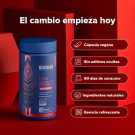 Birdman Premium Omega-3 a Base de Algas | Ratio DHA:EPA 4:1 | Fórmula 100% Vegetal | Libre de Contaminantes y Aditivos | Cápsula Vegana | Suplemento Alimenticio | 120 Cápsulas (60 Porciones)