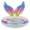 Swimming Ring Sparkling Sequins Rainbow Gradient Wings Swimming Ring Summer