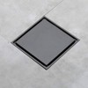 4 inch Brass Square Shower Floor Drain with Tile Insert