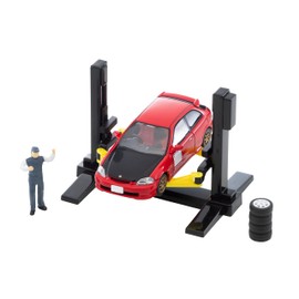 Tomica Rama Vintage 1/64 06b Car Lift (TLV-NEO Honda Civic Type R Custom Included) ABS Accessories