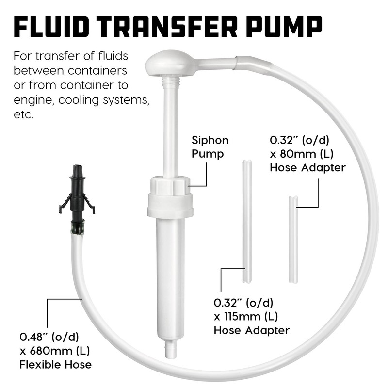 Powerbuilt Fluid Oil Pump for Quart, Half Gallon and Gallon